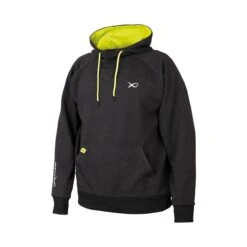 Minimal Black Marl Lime Hoody