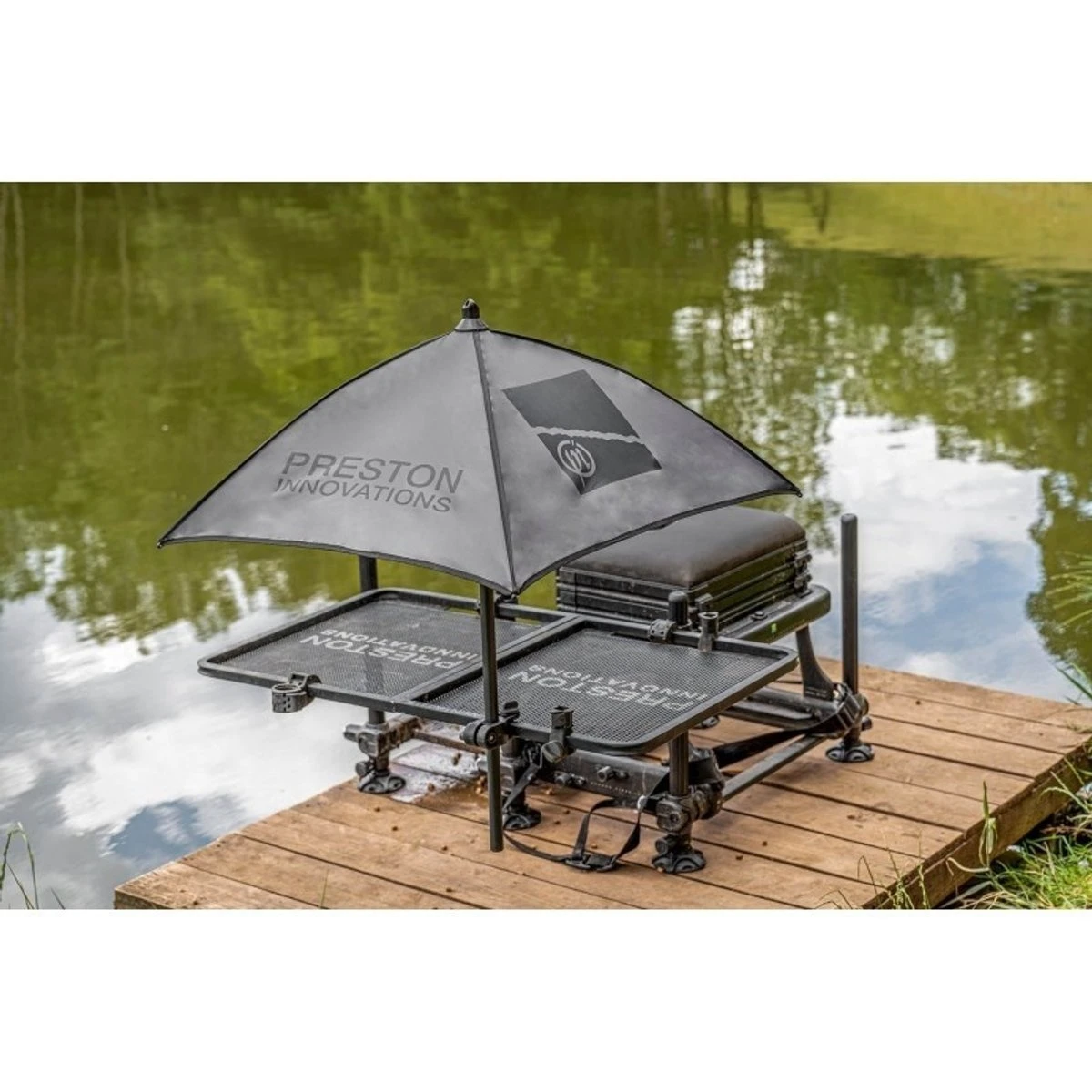Preston Offbox Grey Bait Brolly 2 Preston Offbox Grey Bait Brolly - Afbeelding 2