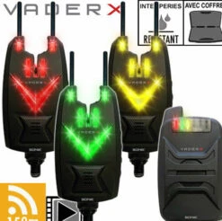 Vader X Bite Alarm Set 5 Vader X Bite Alarm Set -Hareco Hengelsport Winkel sonik sports vader x bite alarm set 2
