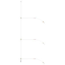 3hook Reversible Bristle Rig Size 2