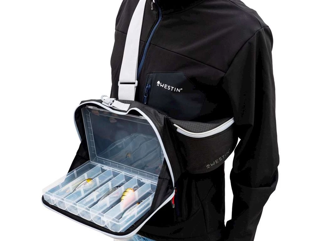 Westin W3 Street Sling Grey/blackeen Grote Tas Om Alles Netjes Op Te Bergen Materiaal: 660D/210D Diamantpatroon Polyester Met Coating Voorzien Van 5 Dozen Van 35 X 22 X 5 Cm Waterdichte Materialen Bovenste Compartiment Met 2 Verstelbare Verdeelschotten Speciale 3 Westin W3 Street Sling Grey/blackeen Grote Tas Om Alles Netjes Op Te Bergen Materiaal: 660D/210D Diamantpatroon Polyester Met Coating Voorzien Van 5 Dozen Van 35 X 22 X 5 Cm Waterdichte Materialen Bovenste Compartiment Met 2 Verstelbare Verdeelschotten Speciale - Afbeelding 3